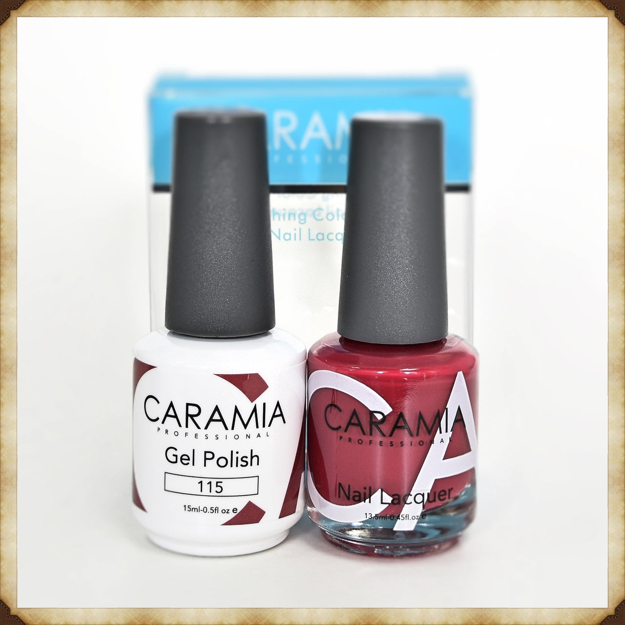 Caramia Dual - Function Gel and Lacquer Set 115 for Nail Care
