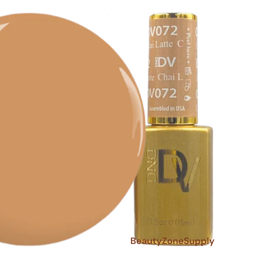 DND Diva 0.5 oz Gel Polish in Chai Latte Shade