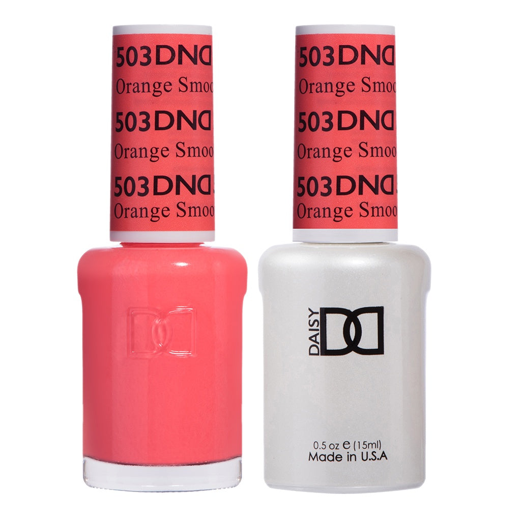 DND Duo Orange Smoothie #503 Gel Nail Polish and Matching Lacquer Set