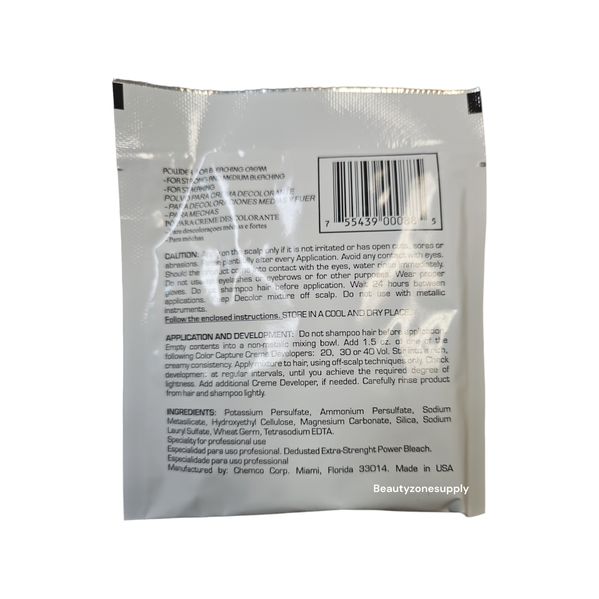 1.3 oz Dust-free Color Capture Powder Bleach for Professional Use