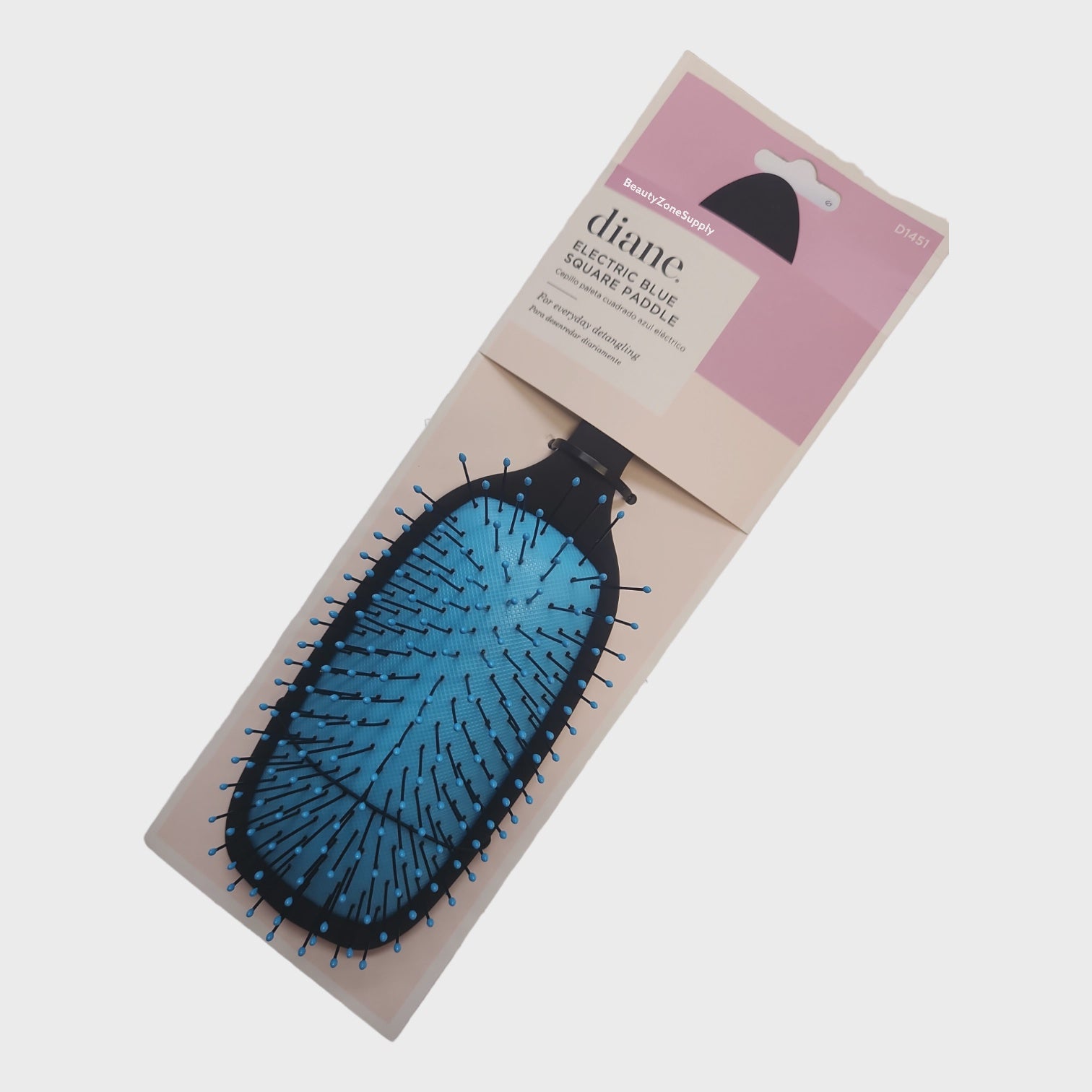 Diane Professional Electric Blue Square Paddle-Style Hair Brush Model D1451