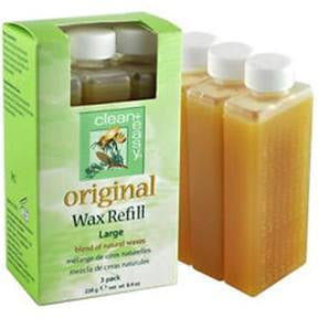Clean & Convenient Large-Sized Original Wax Refill Pack of 3 - Product Code #41631