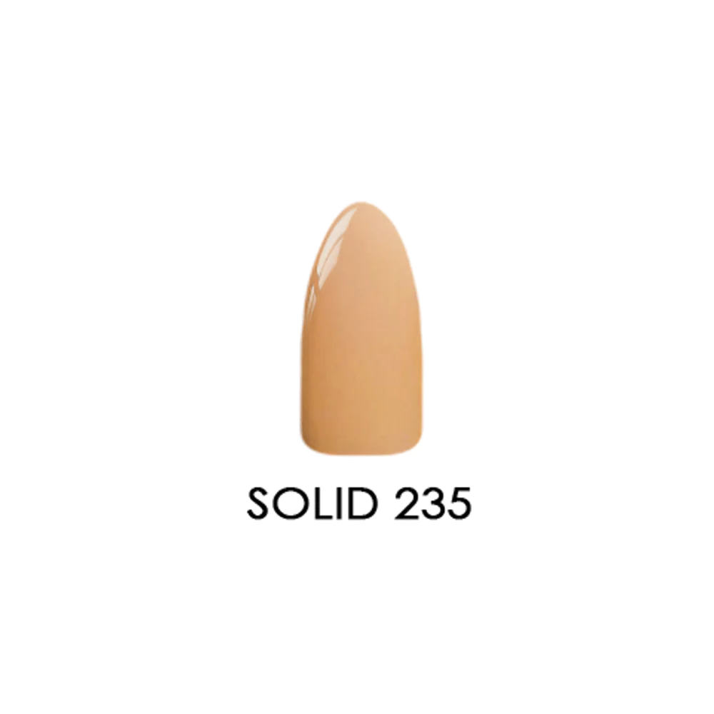 Chisel 2 - ounce Solid Acrylic and Dipping Powder, Color Code 235 for Stamped Nail Art