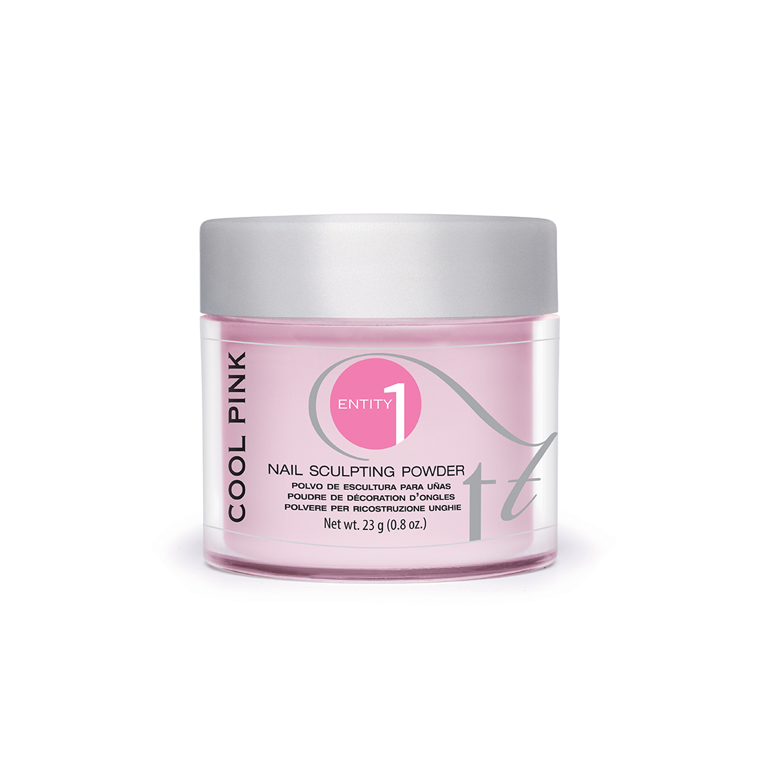 ENTITY Professional Nail Sculpting Powder in Cool Pink Shade, 23g (0.8 oz), Product Code #101217