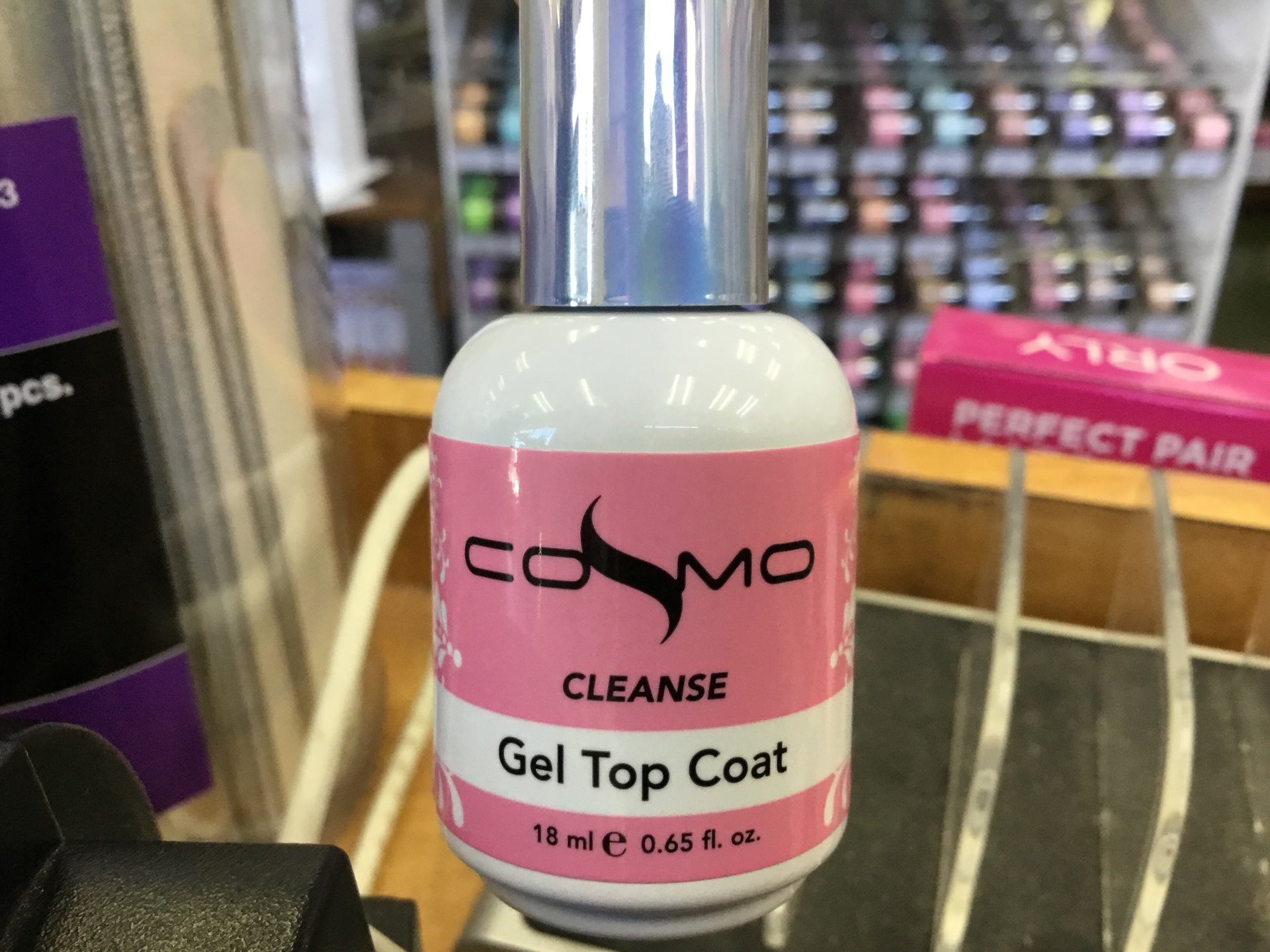 Cosmo High - Gloss Gel Top Coat, 0.65 oz for Durable Shine