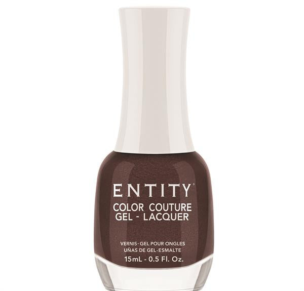 15 Ml | 0.5 Fl. Oz. Entity Lacquer Handbag Haven in Chocolate Brown Shimmer #870