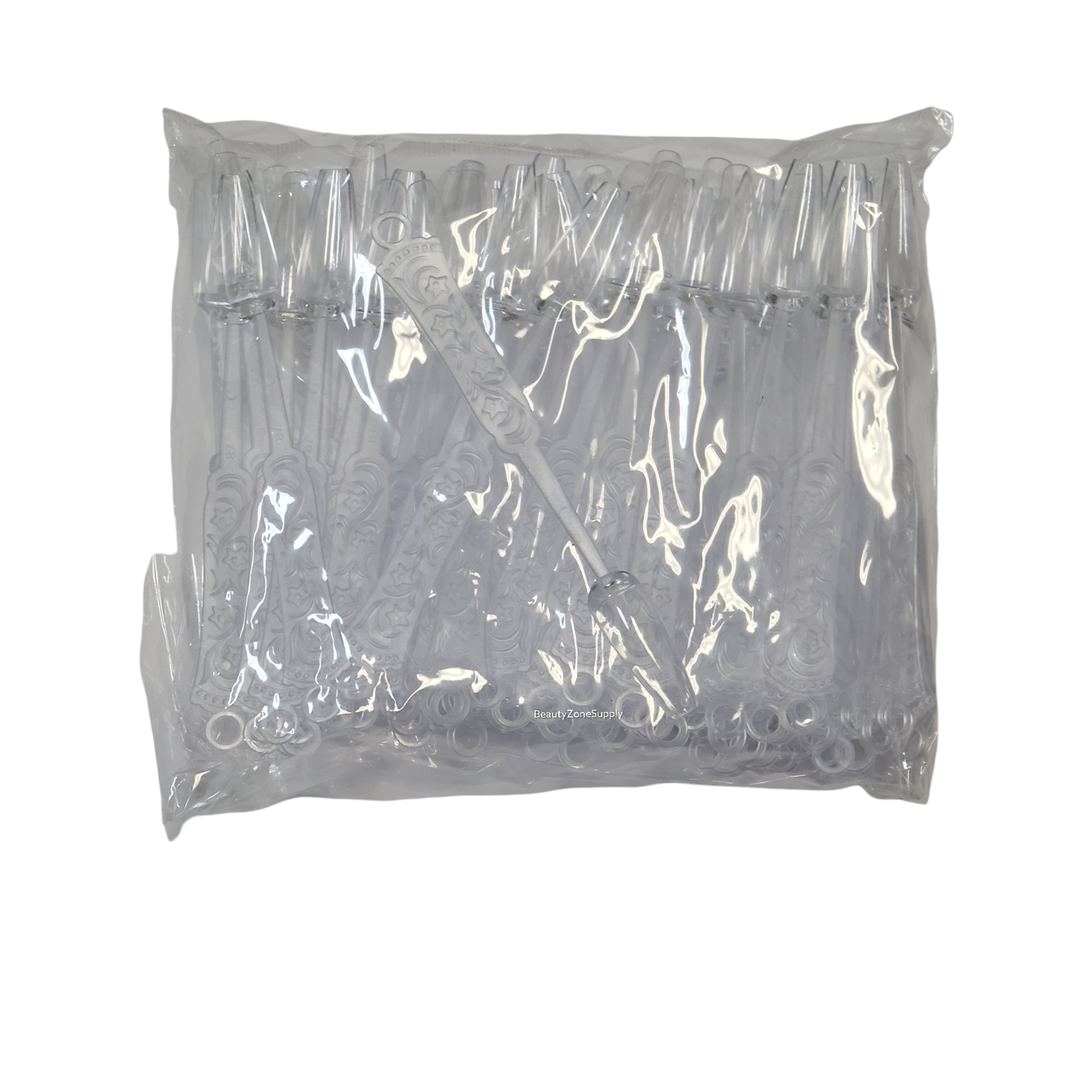 100 Pieces Clear Display Bag for Coffin Nail Tips