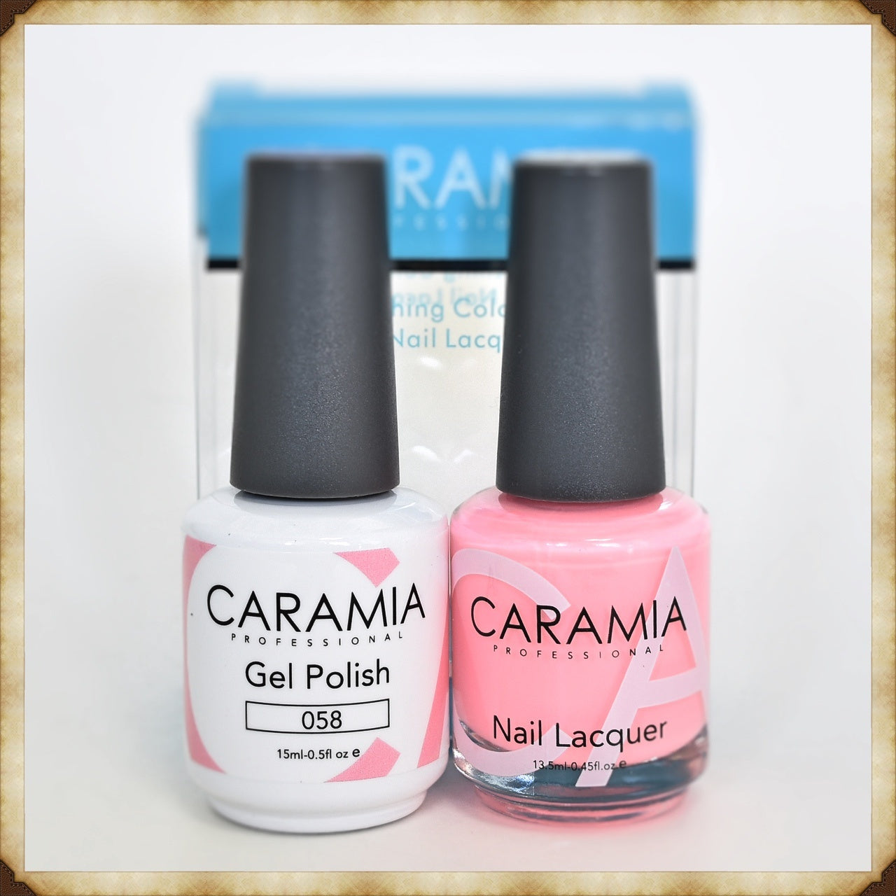 Caramia 058 Duo Gel & Lacquer Set for a Stunning Finish