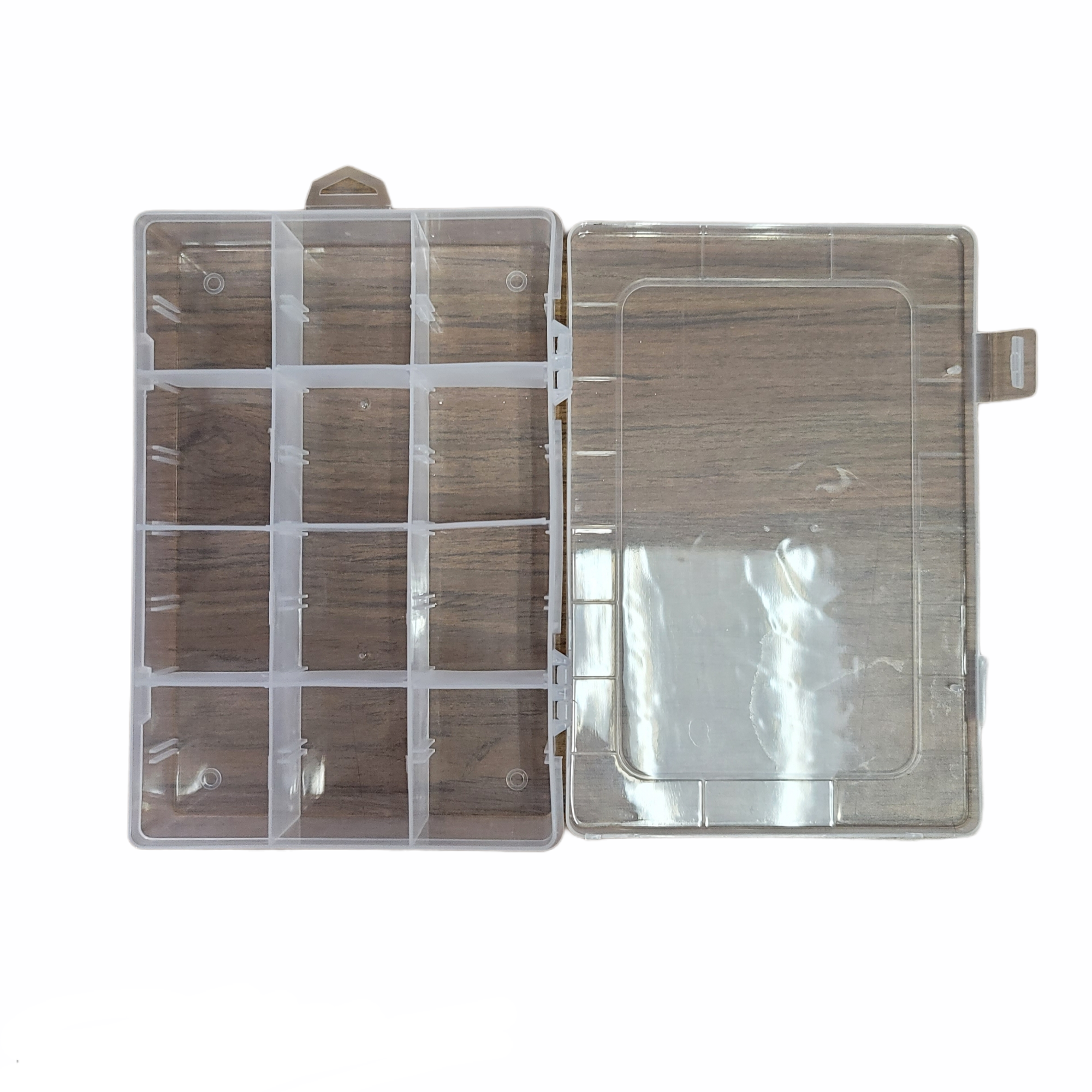 High - Quality Empty Rhinestone Storage Box with 12 Lattices, DMB12