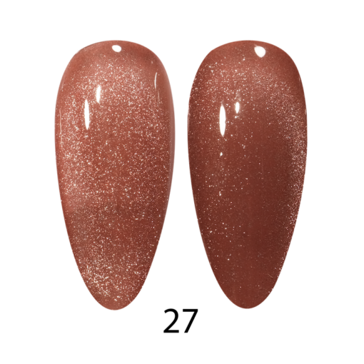 DC DND 9D Creamy Cat Eye Gel Nail Polish #27 - Cocoa Whiskers, 0.5 Ounce
