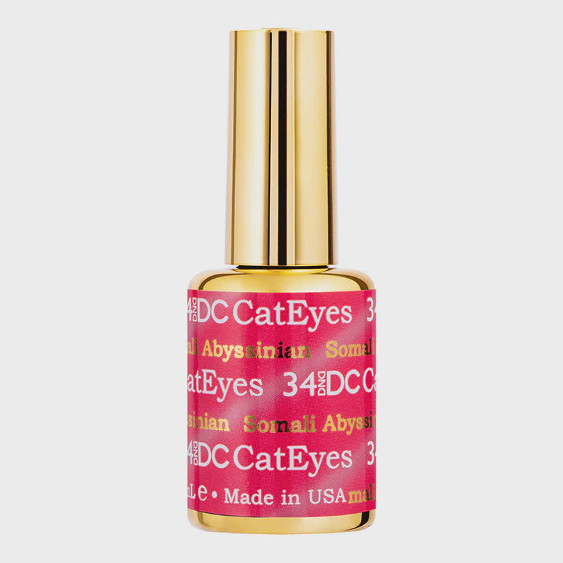 DC dnd Cat Eye Gel Polish #34 - Somali Abyssinian, 0.6 Fluid Ounce