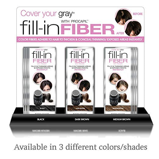 Professional Cover Your Gray Fill - In Fiber Pre - Packaged Set with 12 Pieces #0290PK