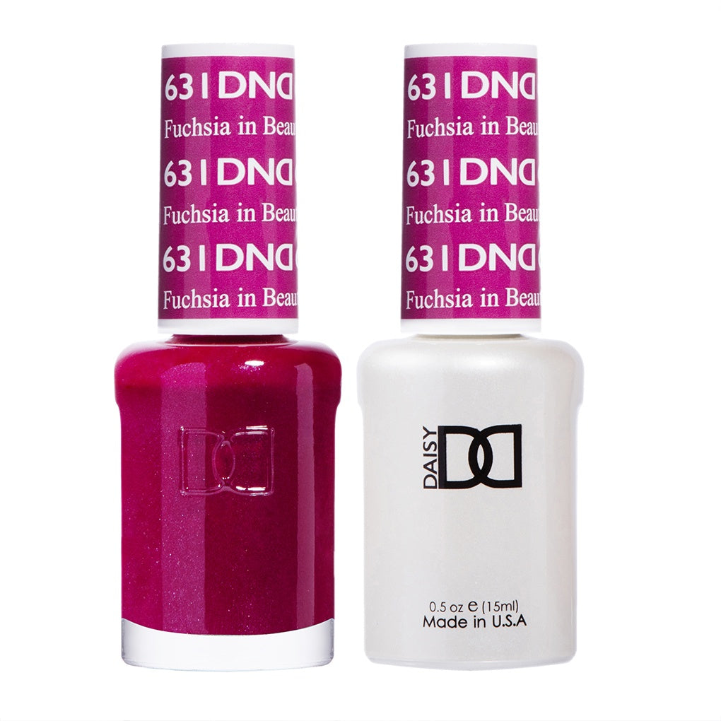 DND Duo Fuschia Gel Polish & Matching Lacquer #631 for Stunning Beauty
