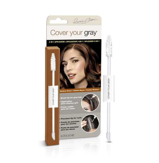 2-IN-1 Hair Gray Coverage Touch-Up Solution, 0.25 OZ
