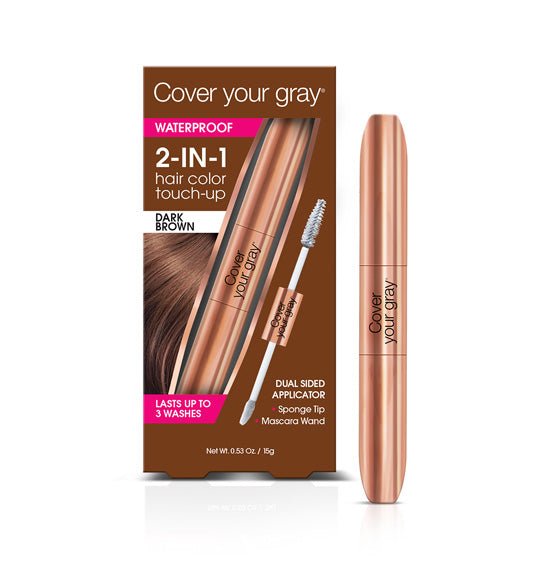 Waterproof 2-in-1 Rose Gold Touch Up for Gray Hairs, 0.35 OZ
