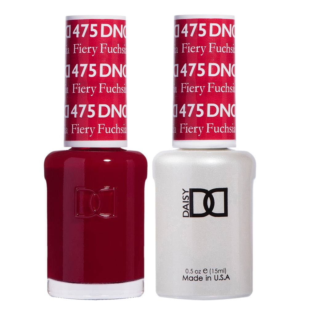 DND Duo Fiery Fuchsia #475 Gel Polish and Matching Lacquer