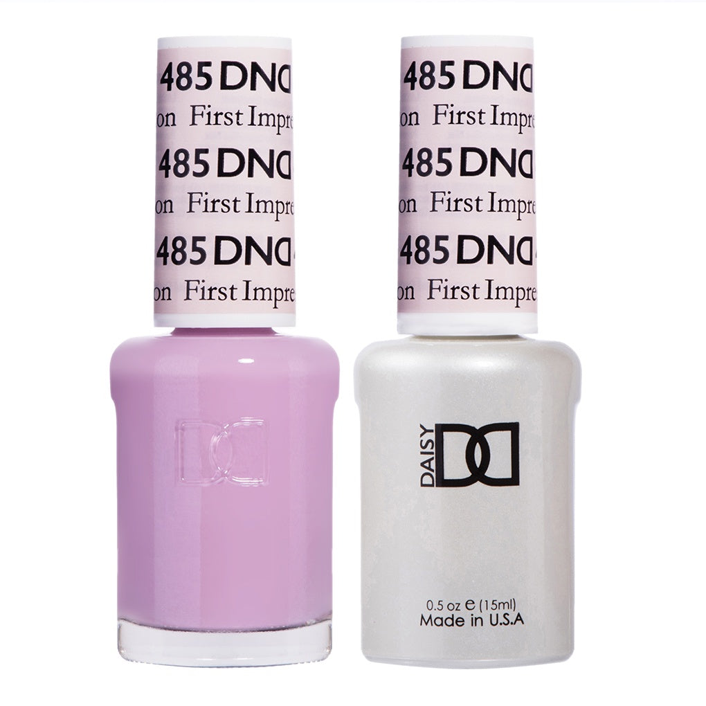 DND First Impression #485 Duo Gel Polish and Matching Lacquer