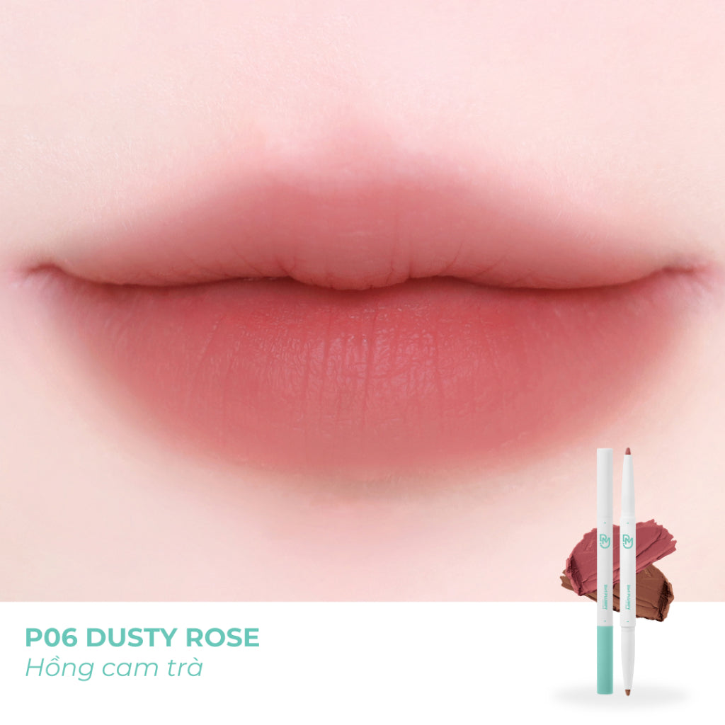 Dearmay Two-in-One Plumpy Lip Liner in P06 Dusty Rose Shade for Makeup