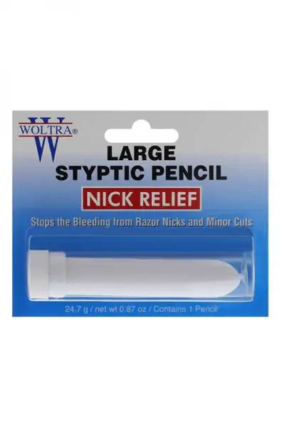 Clubman Woltra Large-Size Styptic Pencil for Quick Bleeding Stop