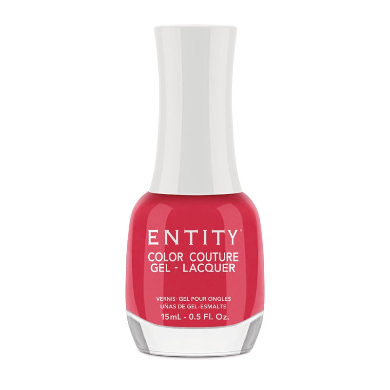 Entity Lacquer 15 Ml Plush Pout Lip Lacquer in Hot Pink Red #855