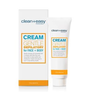 Clean & Easy 4oz Non - Irritating Hair Depilatory Cream for Face and Body