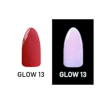 Chisel 2-Ounce Acrylic and Dipping Powder Glow-in-the-Dark Collection, Set 13