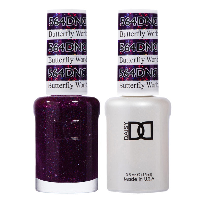 DND Duo Gel Polish and Matching Lacquer from the Enchanting Butterfly World Collection #564