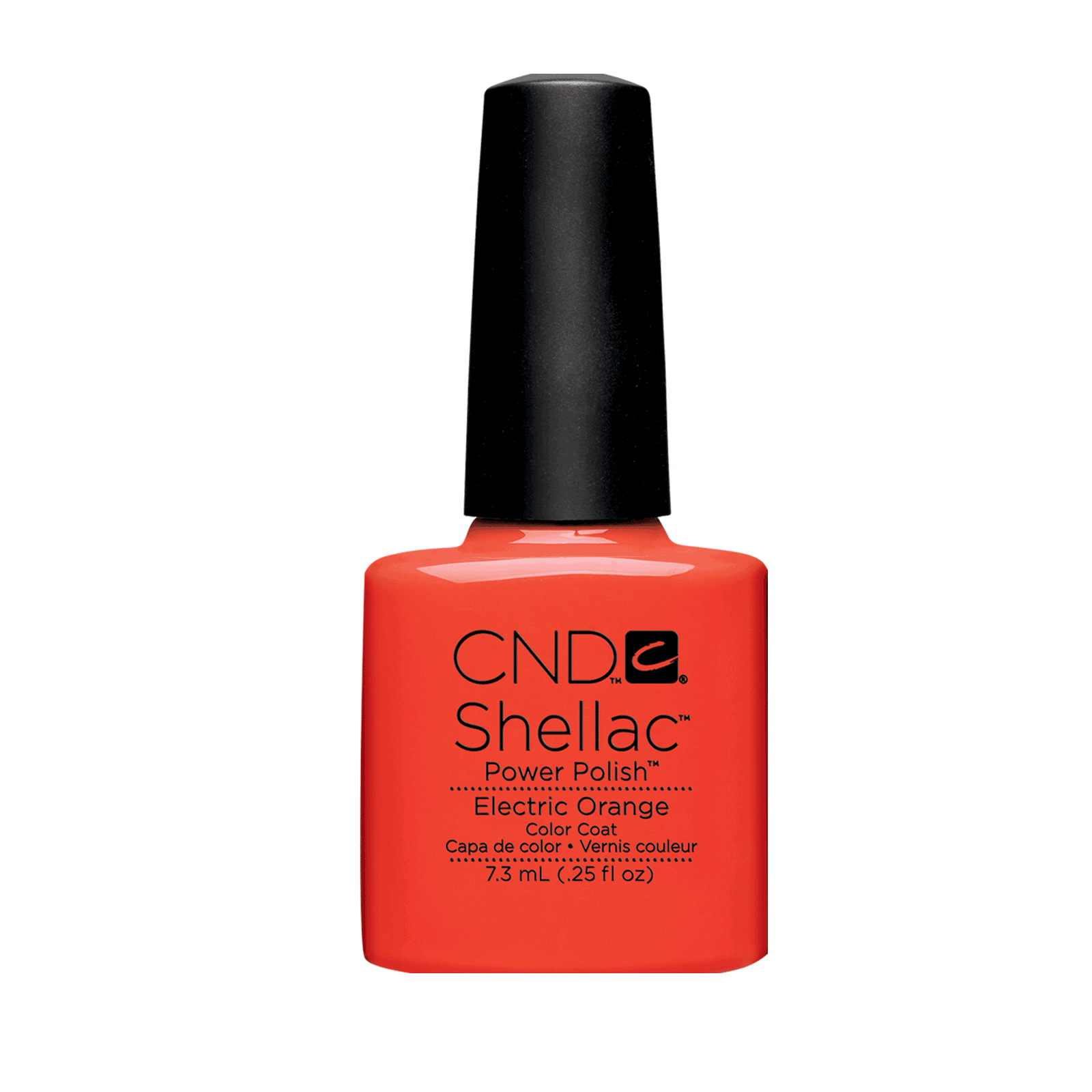 CND Shellac Gel Polish - Electric Orange, 0.25 Fl Oz