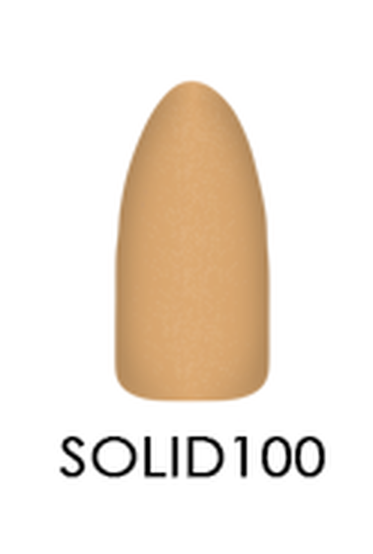 2 oz Solid Chisel Acrylic and Dipping Powder Set for Stamped Nail Designs, Quantity 100