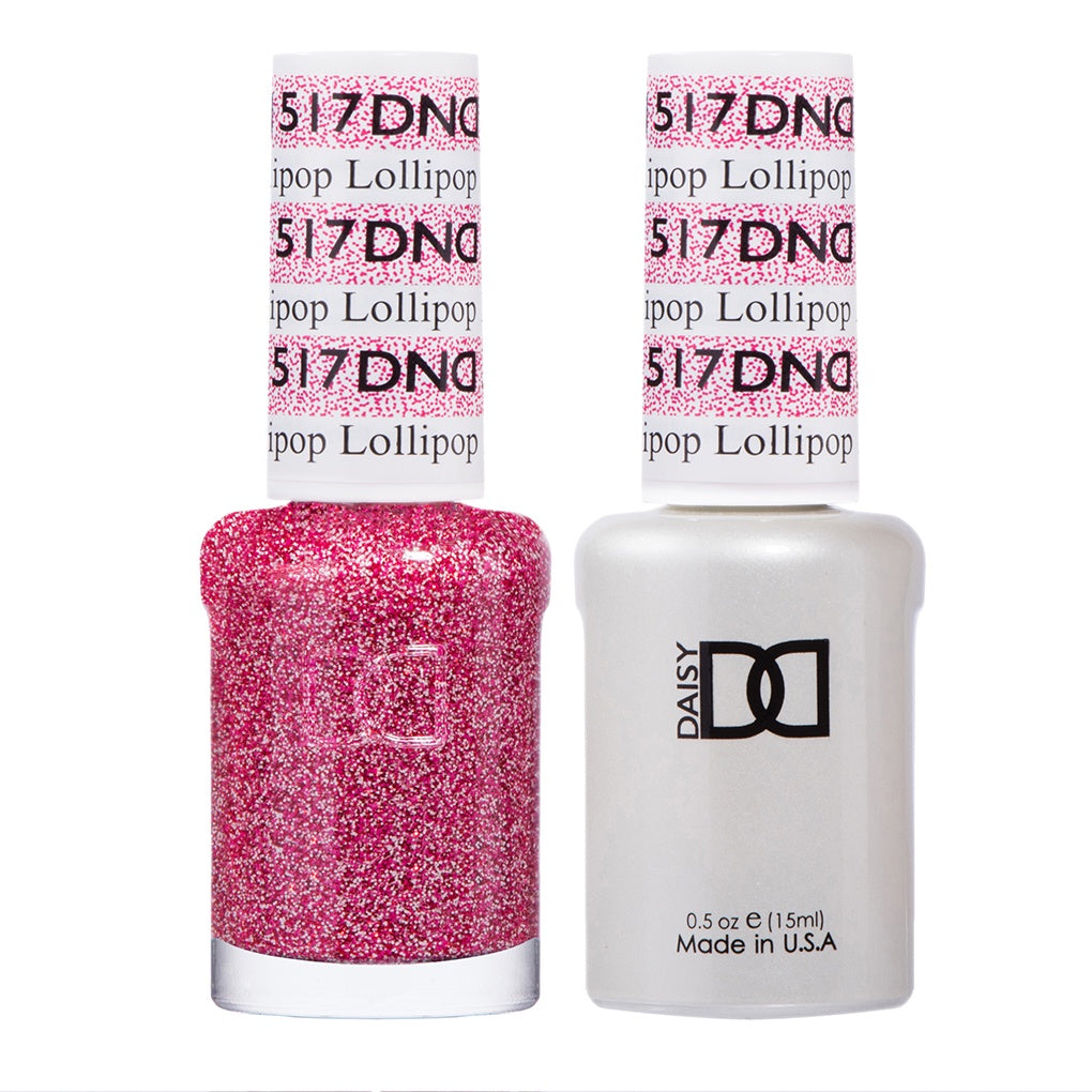 DND Duo Gel Nail Polish and Matching Lacquer - Lollipop Shade #517