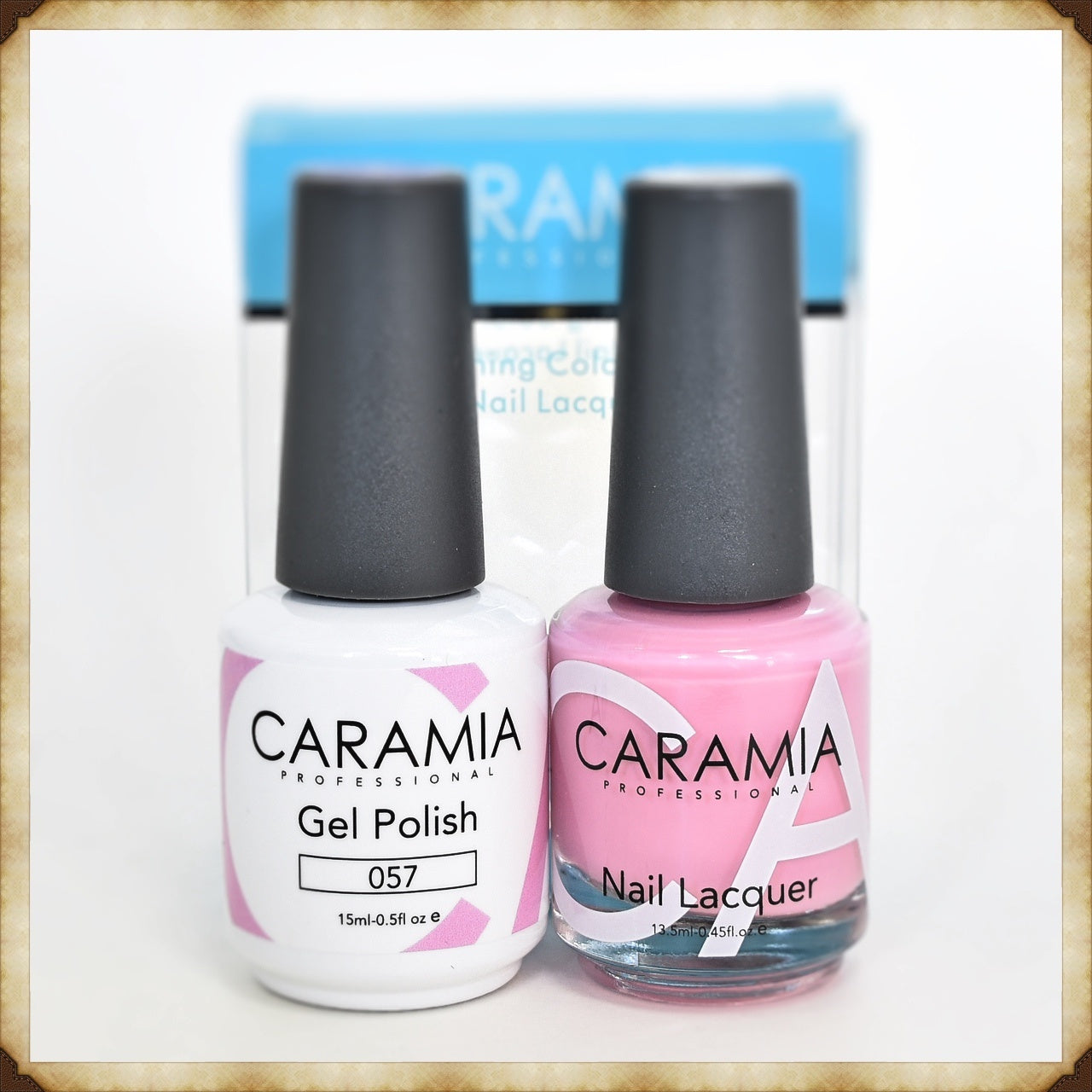 Caramia 057 Duo Gel and Lacquer Set for Stunning Nails