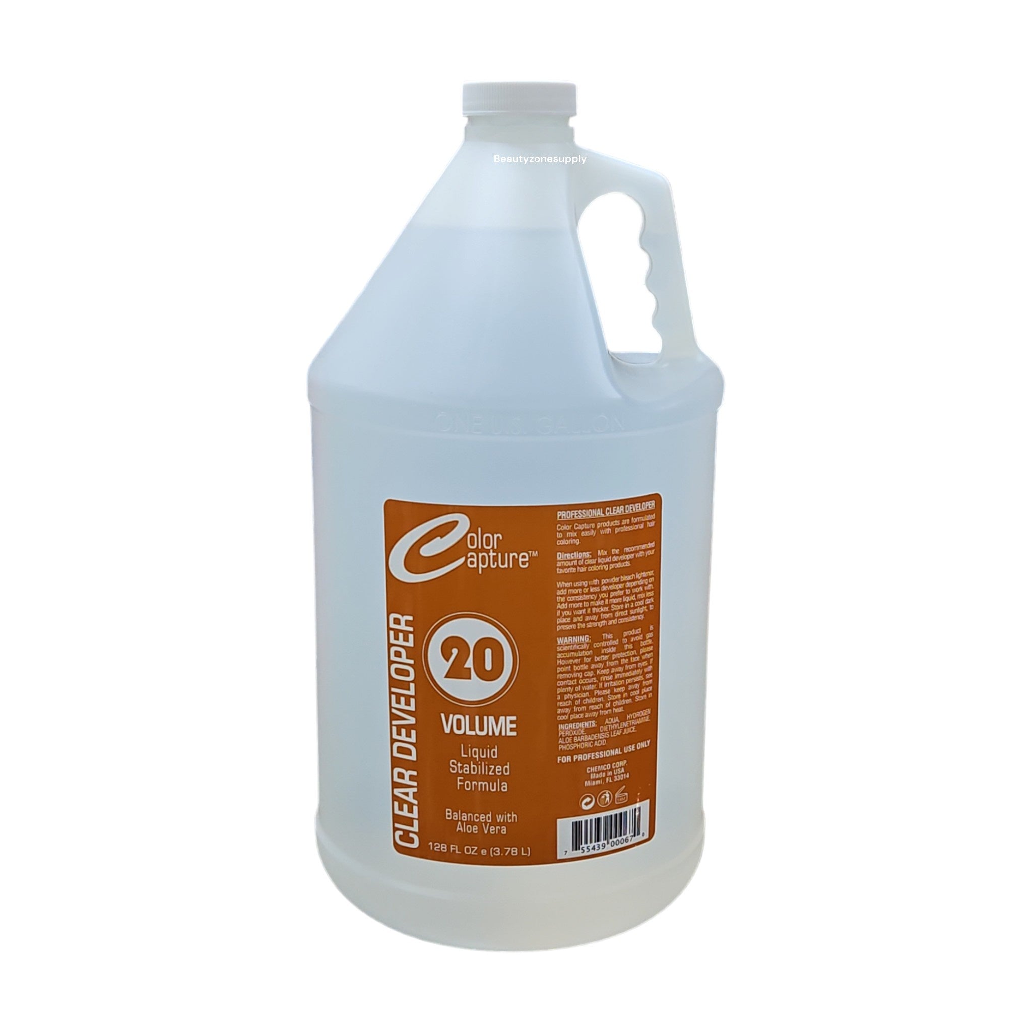 Color Capture Professional 20 Volume Liquid Clear Developer in One Gallon Container