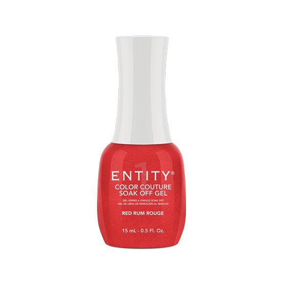 Entity Gel Red Rum Rouge 15ml (0.5 Fl. Oz.) #696 - Bright Red Pearl Gel