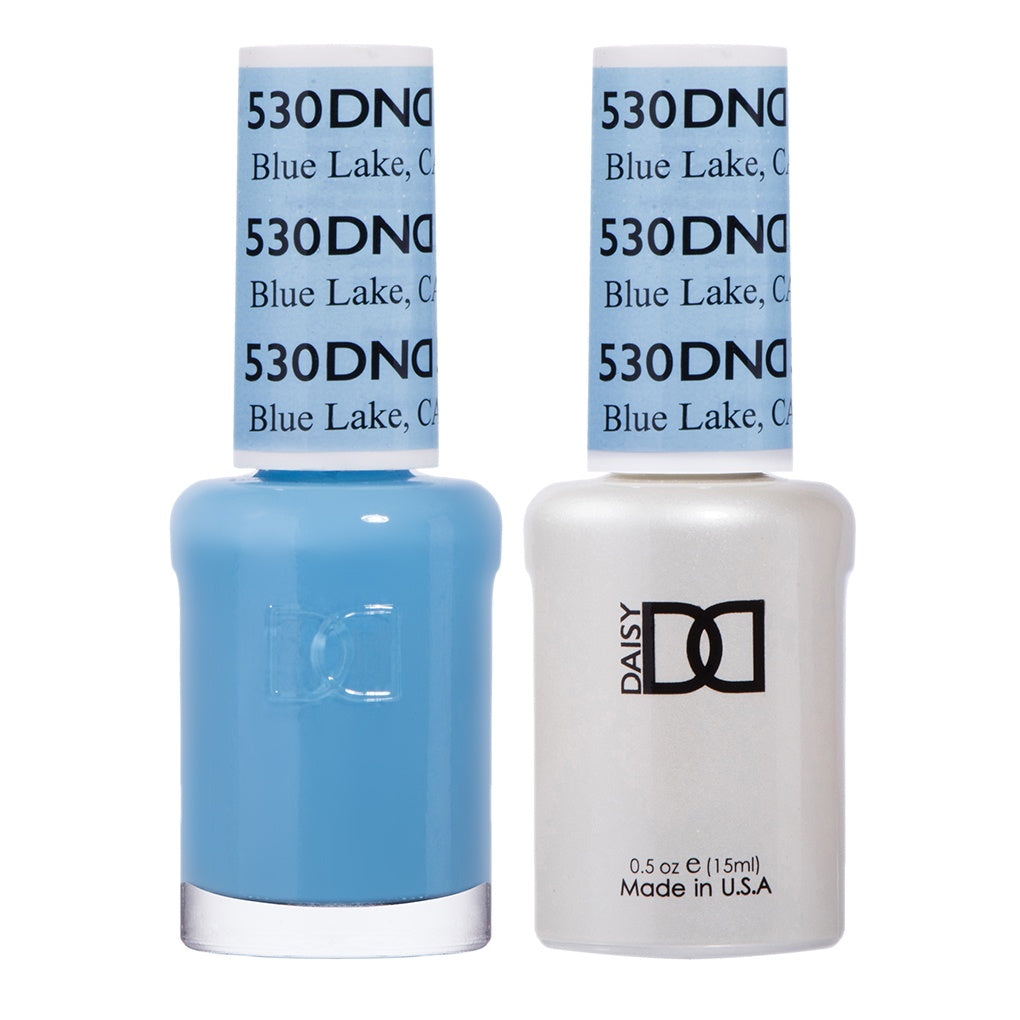 DND Duo Blue Lake #530 Gel Polish and Matching Lacquer