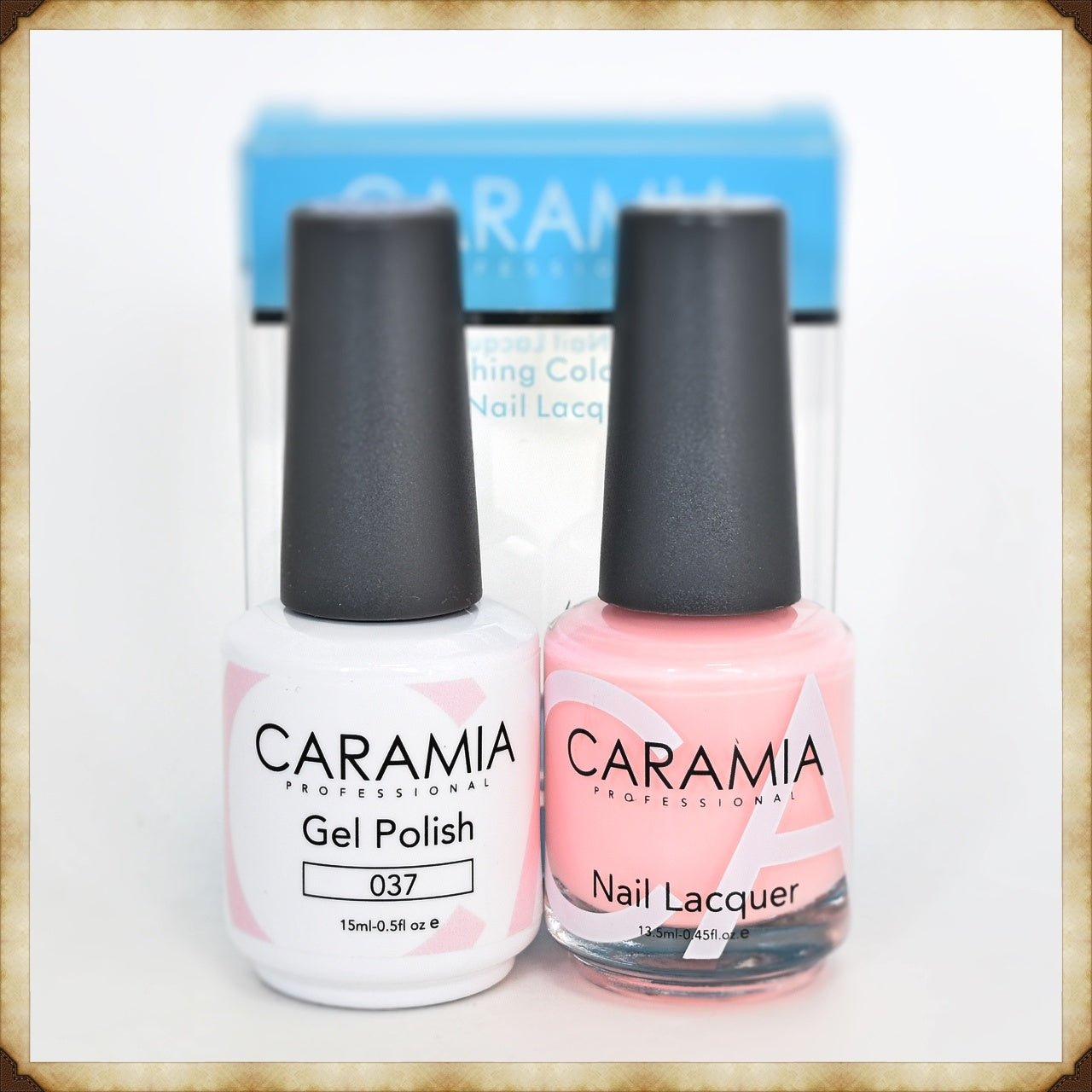 Caramia Duo Set: Gel Polish and Lacquer, Shade 037