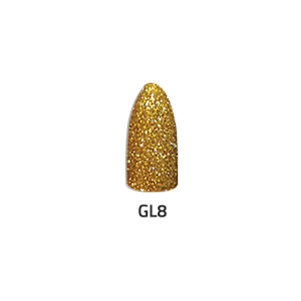 Chisel 2-Ounce Glitter Collection Acrylic and Dipping Powder for Nails - GL08