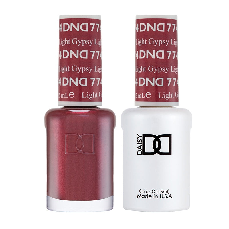 DND Duo Gel Nail Polish and Lacquer Set - Gypsy Light Shade #774