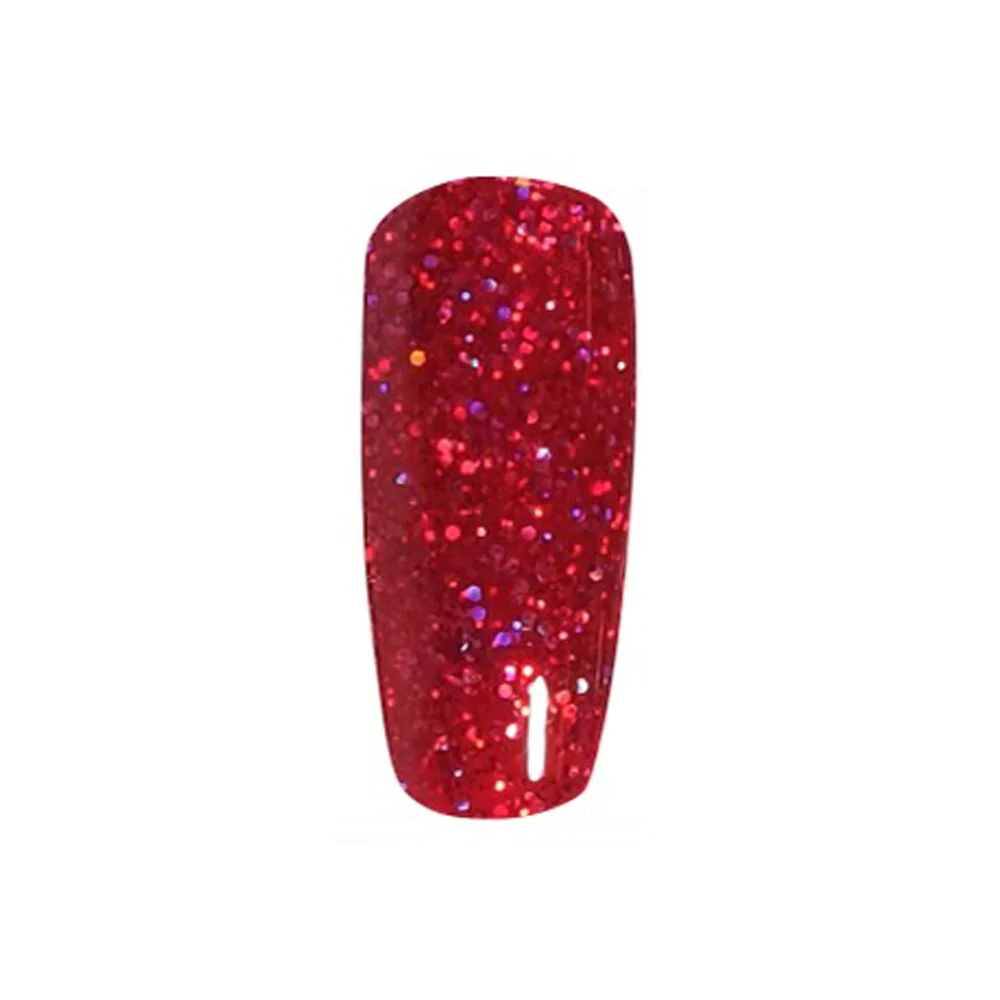 DND Duo Gel Nail Polish and Matching Lacquer - Berry Quartz Shade #901 from 2022 Super Glitter Collection