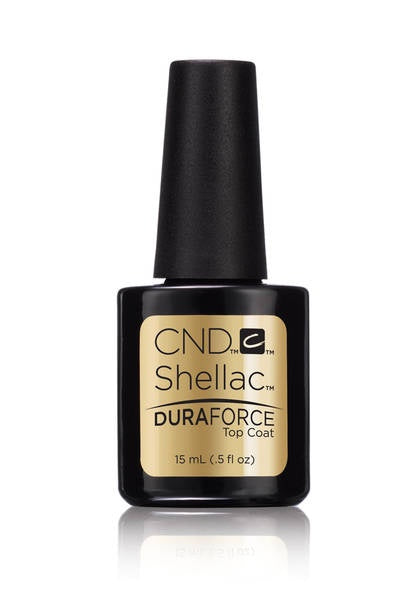 Cnd Professional Nail Shellac Duraforce Top Coat - 0.5 Ounce Size