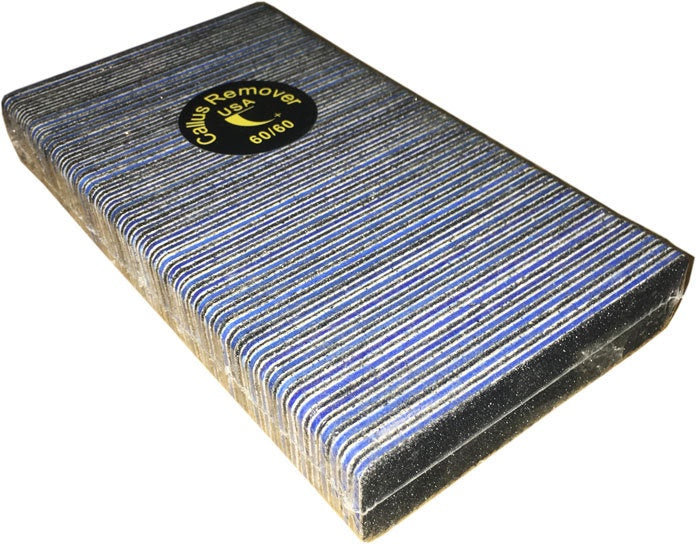 Blue/Black Callus File Pack #F127P with 60/60 Grit for Callus Removal