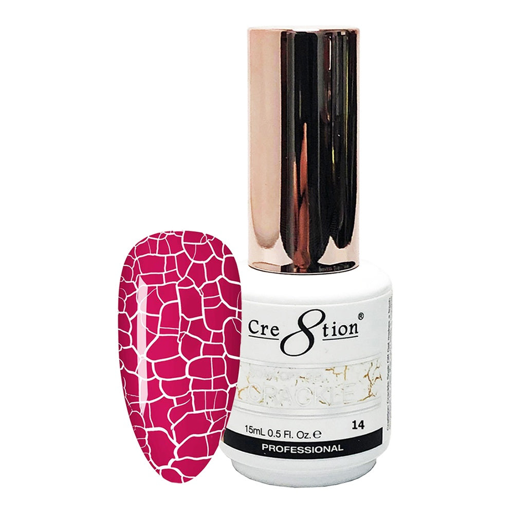 Cre8tion Brand Crackle Effect Soak-Off Gel Nail Polish #14