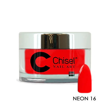 Chisel 2-Ounce Neon Collection 16 Acrylic and Dipping Powder Set for Nail Artists