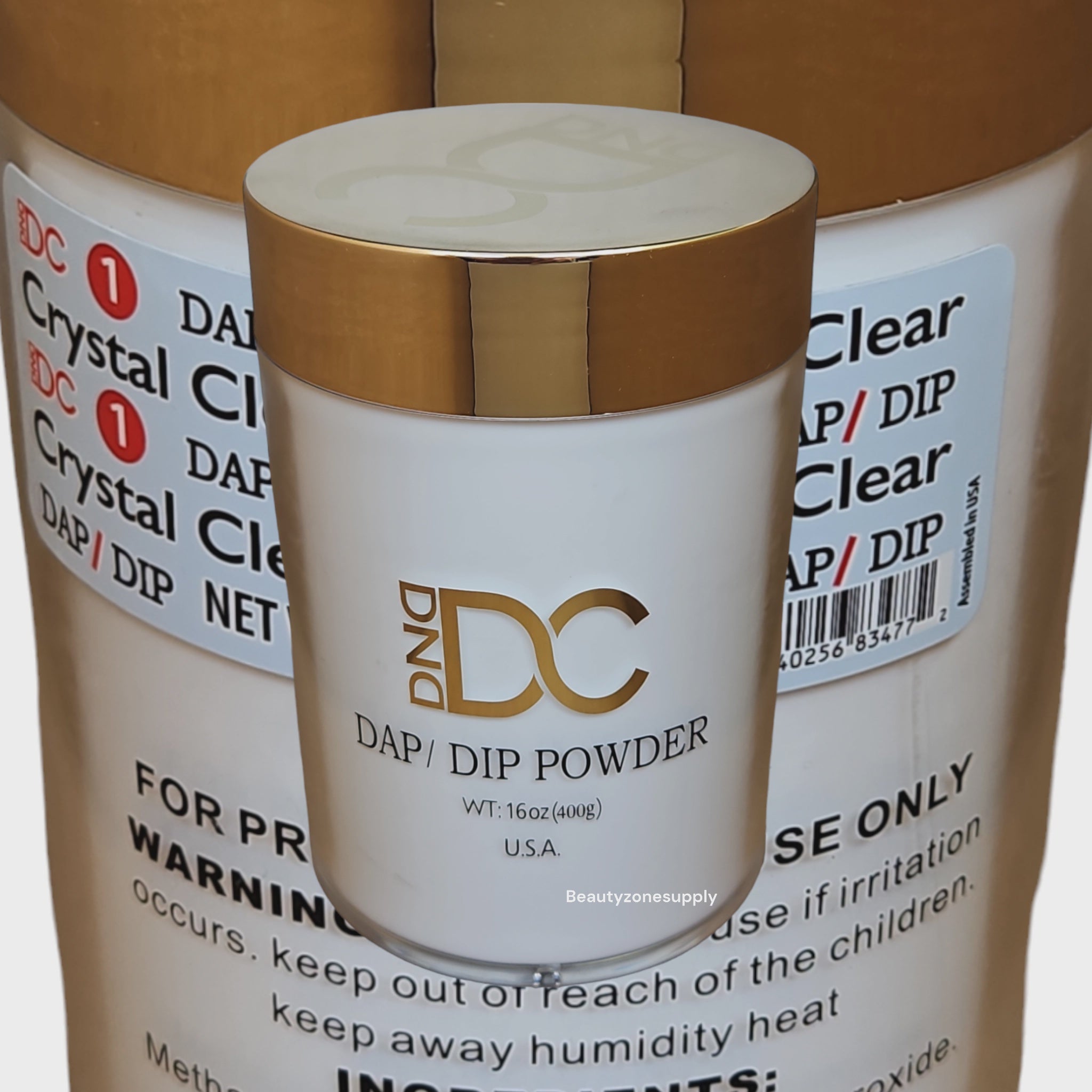 DC DND 16 oz Crystal Clear Dap Dip Acrylic Powder #001