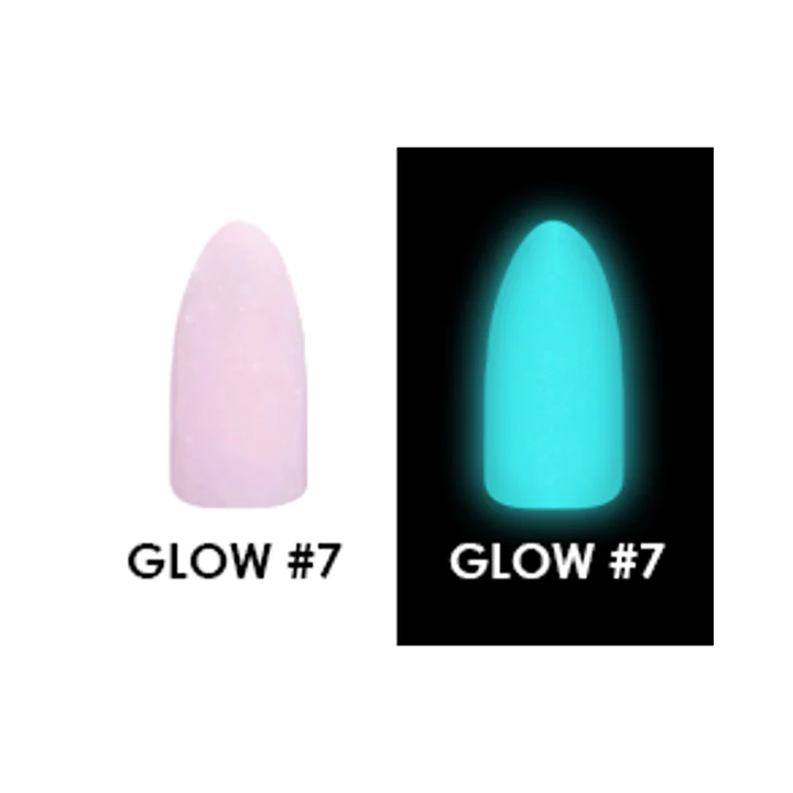 2 oz Chisel Glow In The Dark Acrylic & Dipping Powder, Collection 07