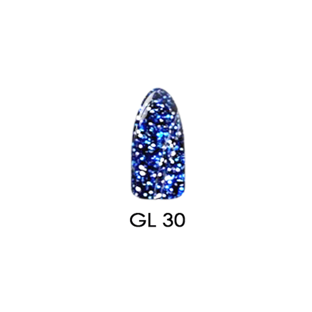 Chisel 2-ounce Glitter Collection GL30 Acrylic and Dipping Powder for Nail Art