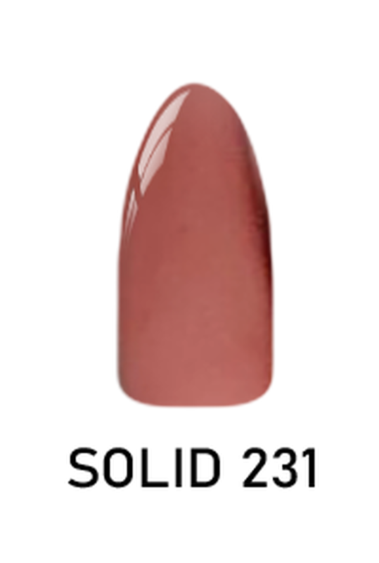 Chisel 2 - ounce Solid Acrylic and Dipping Powder Set, Shade 231 for Nail Art