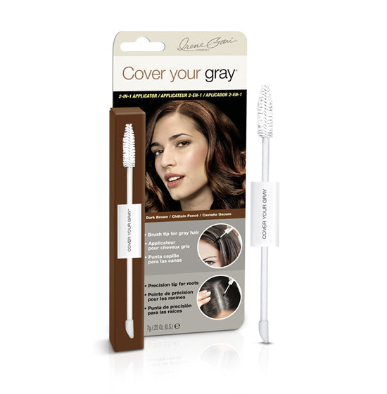 2-IN-1 Hair Gray Coverage Touch-Up Solution, 0.25 OZ