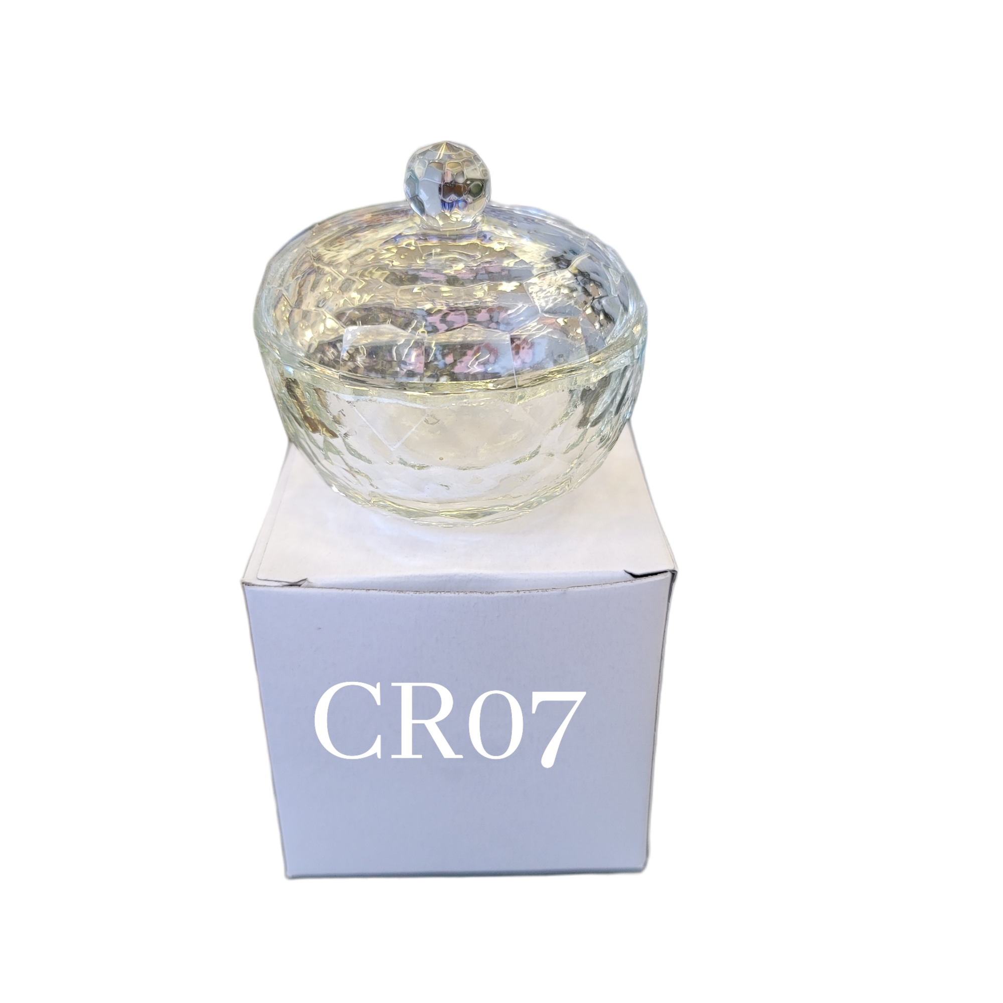 Large Crystal Hard Powder Dish #CR07 for Kitchen Use