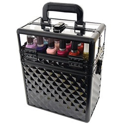 Stylish Lockable Nail Box with Detachable Top for Manicurists