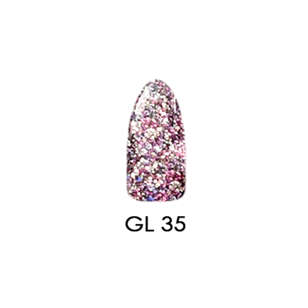 Chisel 2-Ounce Glitter Collection GL35 Acrylic and Dipping Powder for Nail Art